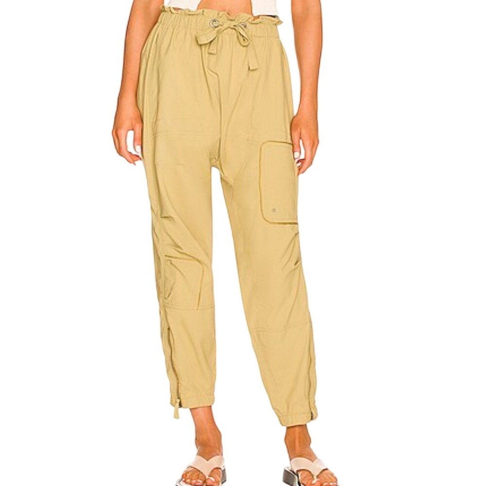 Free People Movement Spring‎ Trekker Cargo Jogger Pants Sage XS High Rise